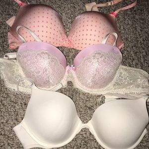 Three 36C VS Bras